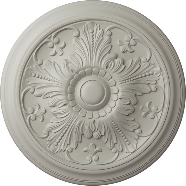 Ekena Millwork Vienna Ceiling Medallion (Fits Canopies up to 3 1/4"), Hand-Painted Pot of Cream, 16 7/8"OD x 5/8"P CM17VIPCF - main